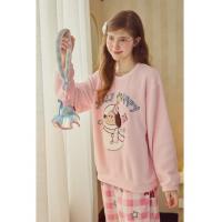 【轰轰小狗】睡衣女秋冬厚款珊瑚绒可外穿女款高级感家居套装