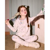 【冰雪奇缘联名】儿童睡衣秋冬季女大童棉氨纶可爱印花秋衣裤套装