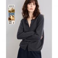 德玛纳【绵羊毛山羊绒混纺】冬季御寒保暖圆领拉毛线衫显瘦针织衫女高级G541320357902